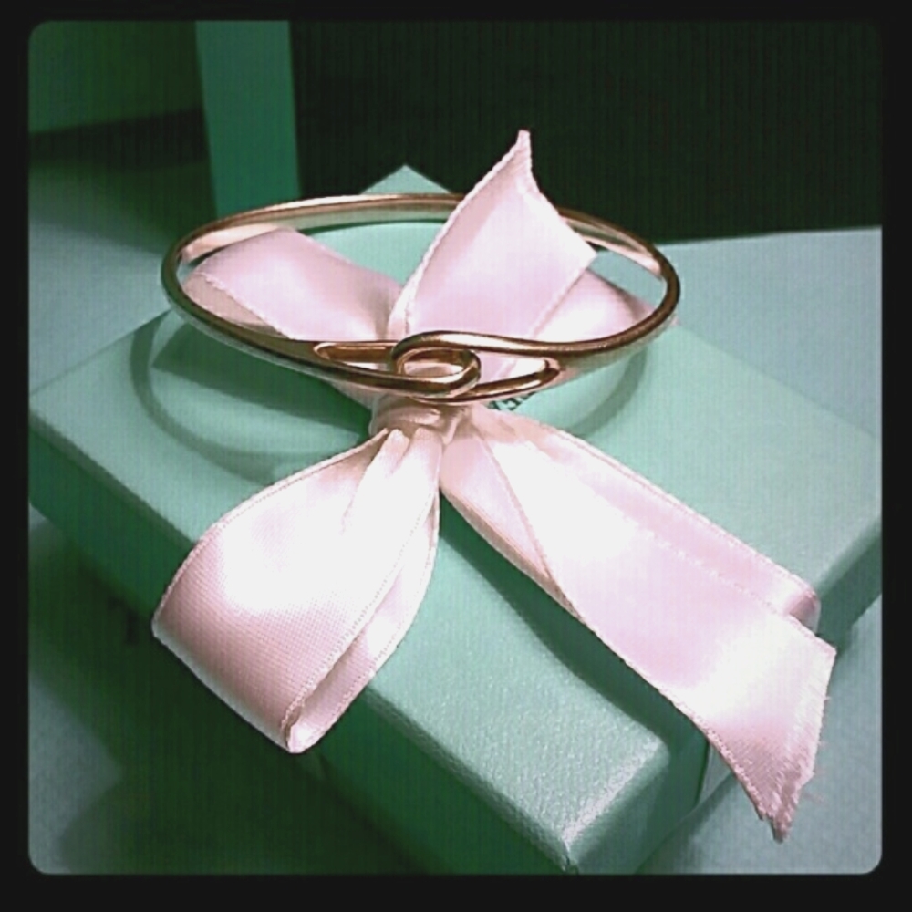 Sterling Silver Tiffany & Co. Retired Interlocking Infinity Bangle